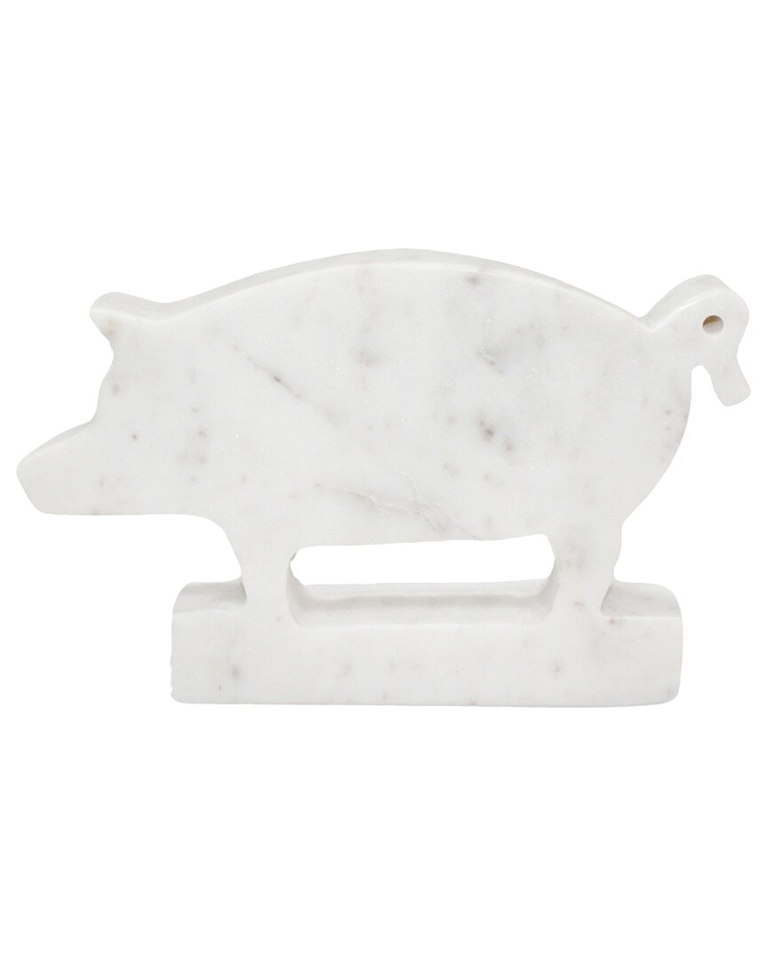 Shop Bidkhome Marble Pig In White