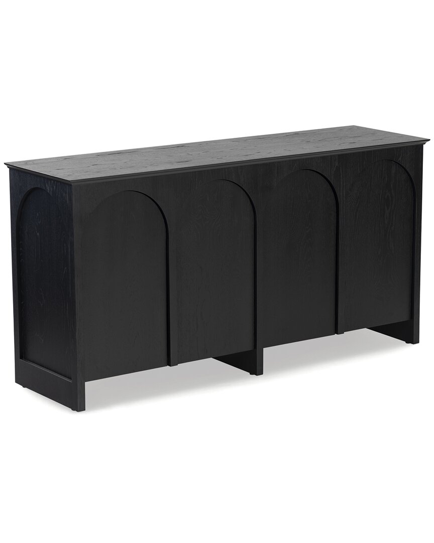 Safavieh Couture Tashalie 4 Door Wood Sideboard In Black