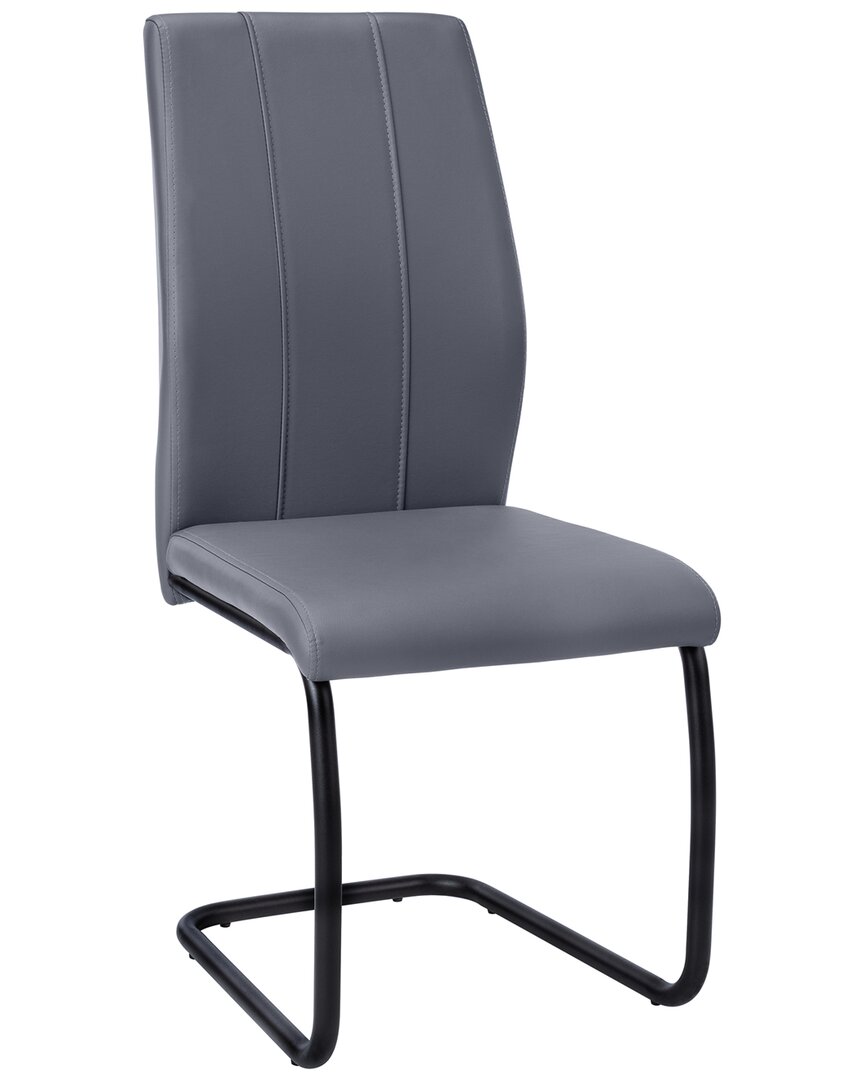 Monarch Specialties Set Of 2 Dining Chairs In Grey