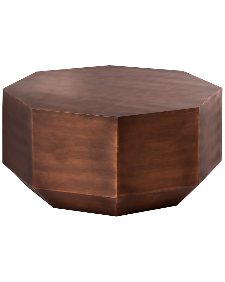 Pasargad Home Dorian Coffee Table In Copper