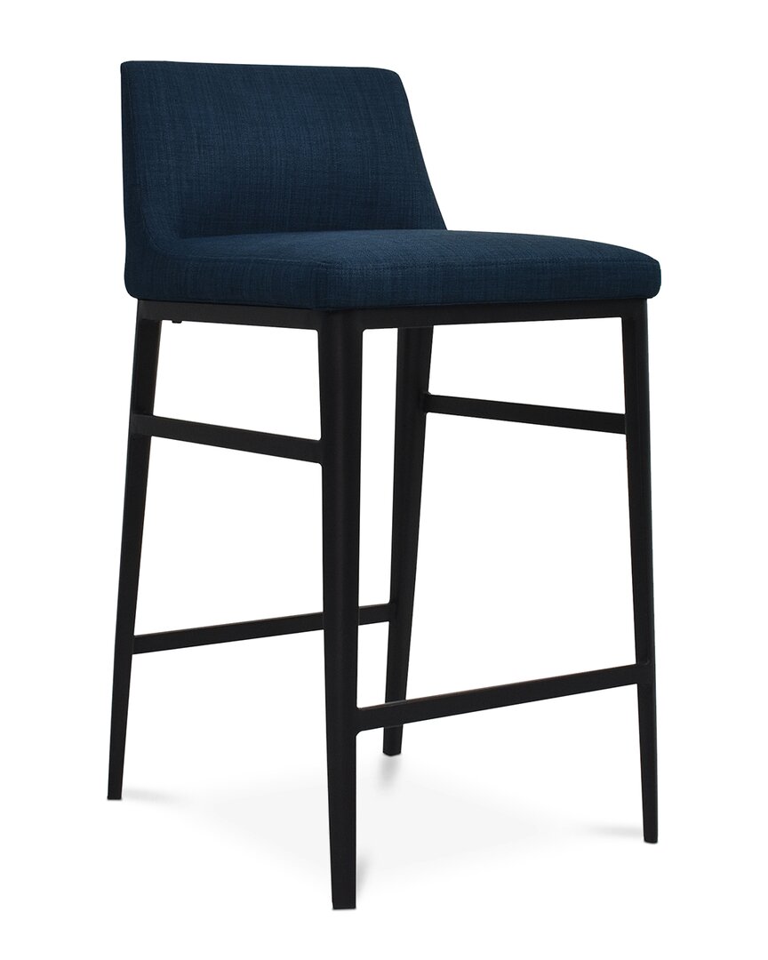 Moe's Home Collection Baron Counter Stool In Blue