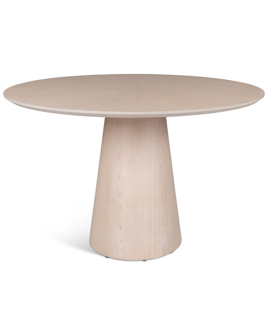 Urbia Modern Brazilian Mona Wooden Top Round Dining Table
