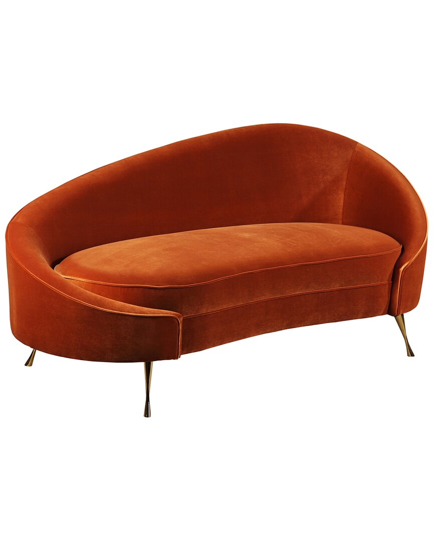Moe's Home Collection Abigail Chaise In Orange