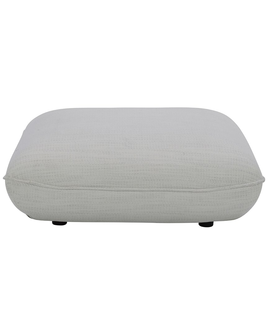 Shop Moe's Home Collection Zeppelin Ottoman In White