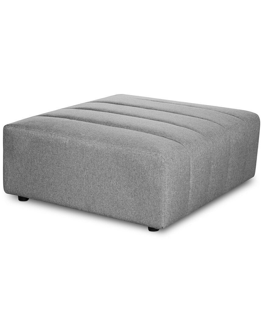 Moe's Home Collection Lyric Ottoman In Grey