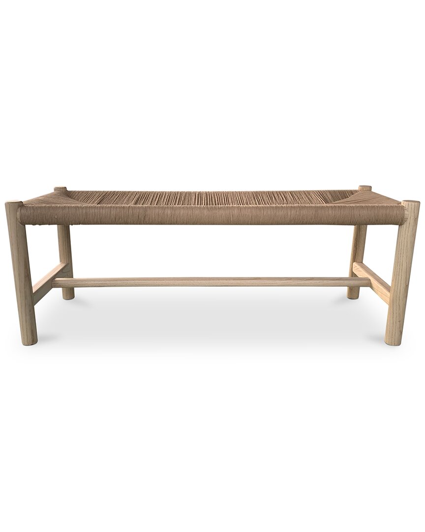 Moe's Home Collection Hawthorn Large Bench In Beige