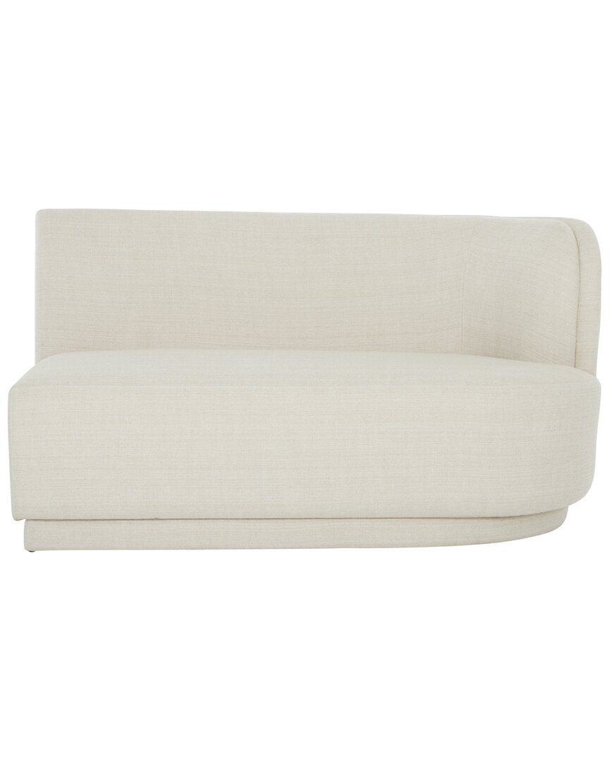 Moe's Home Collection Yoon Right-facing 2-seat Sofa In White