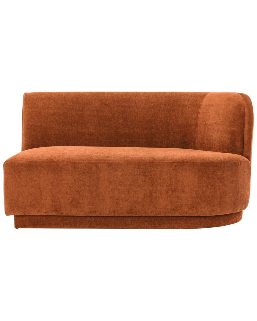 Moe's Home Collection Yoon Right-facing 2-seat Sofa In Red
