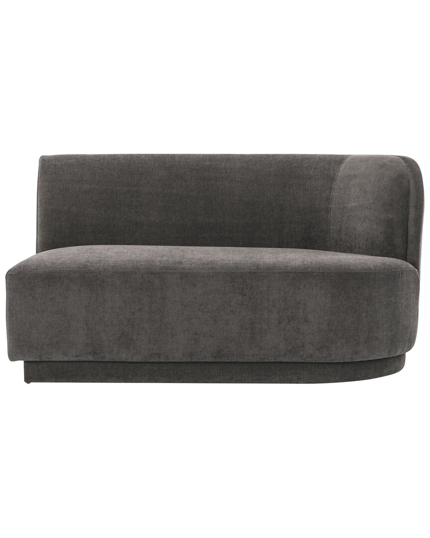 Moe's Home Collection Yoon Right-facing 2-seat Sofa In Grey
