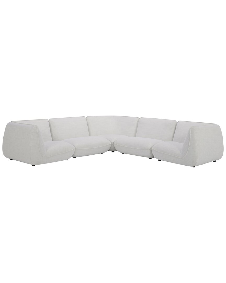 Moe's Home Collection Zeppelin Classic Left-facing Modular Sectional In Grey
