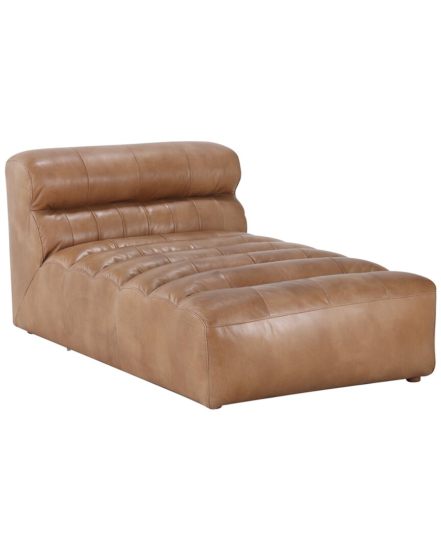 Moe's Home Collection Ramsay Chaise In Brown