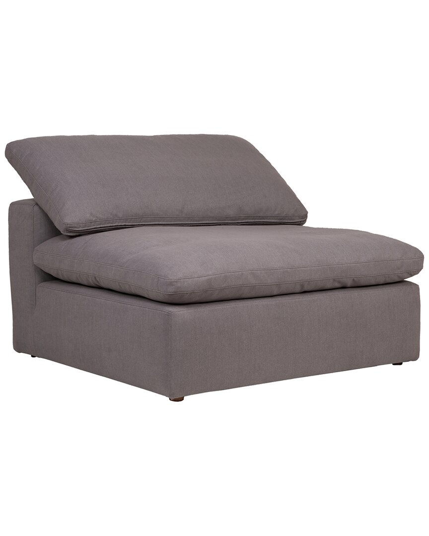 Moe's Home Collection Clay Slipper Chair In Grey