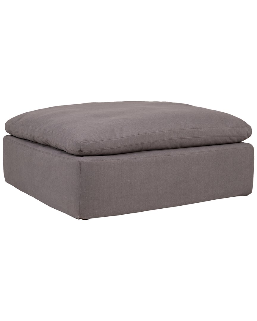 Moe's Home Collection Clay Ottoman In Grey