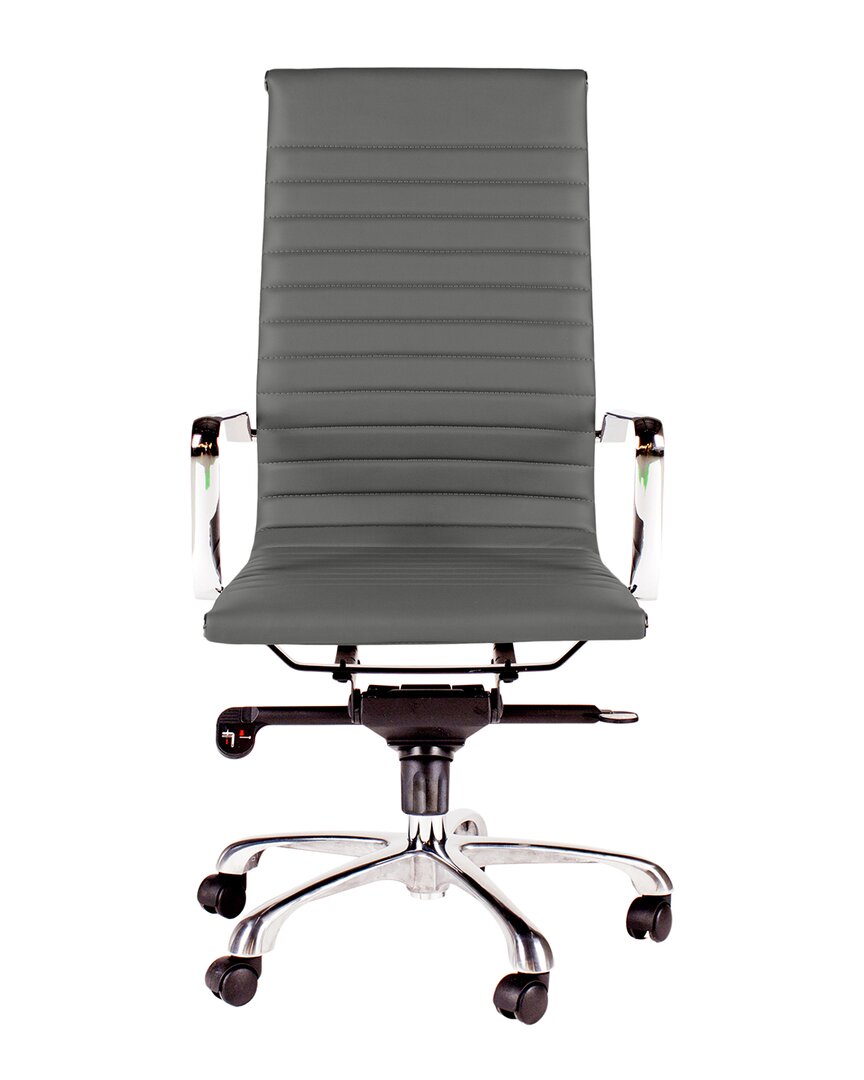 Moe's Home Collection Studio High Back Office Chair In Grey