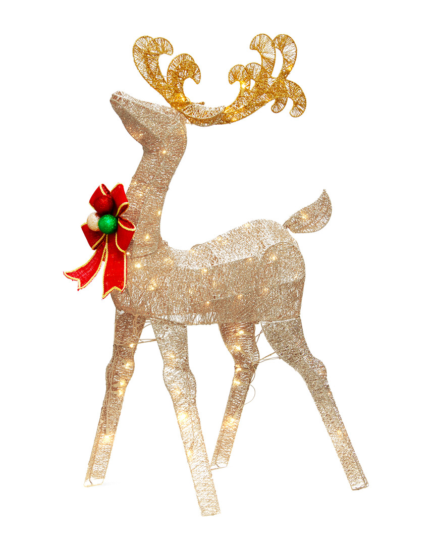 National Tree Company National Tree 48" Reindeer Decoration With White Led Lights