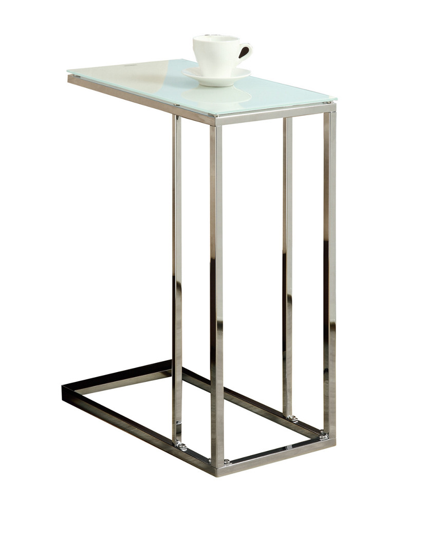 Monarch Specialties Chrome 24in Accent Table