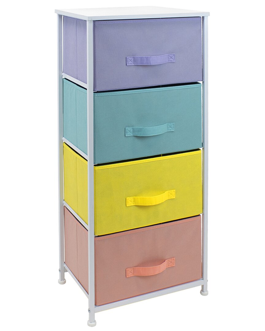 Sorbus Nightstand Chest With 4 Drawers In Multi