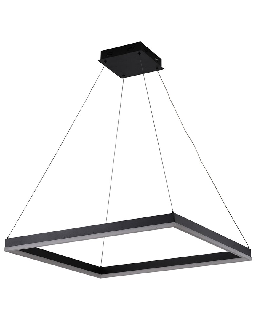 Bethel International 30in Matte Aluminum Led Chandelier