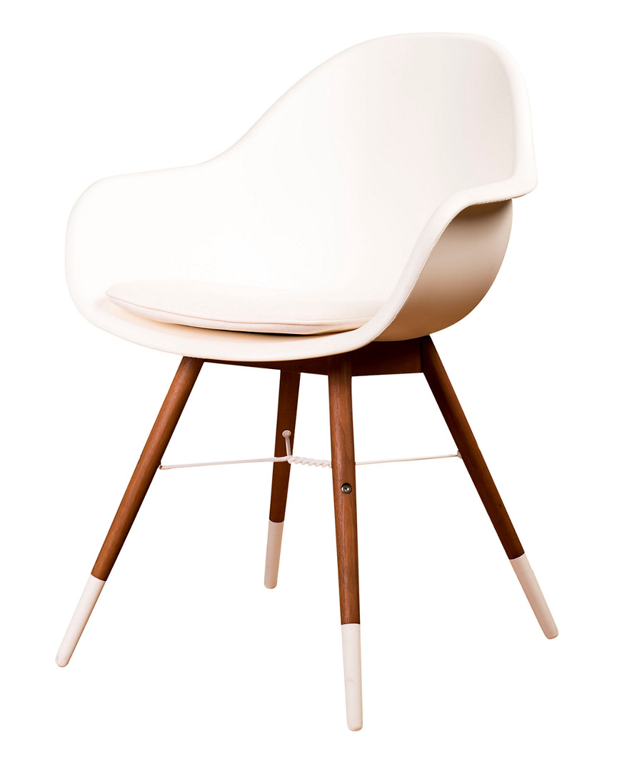 Amazonia Midtown Concept 4pc Indoor Dining White Armchairs W Cushions