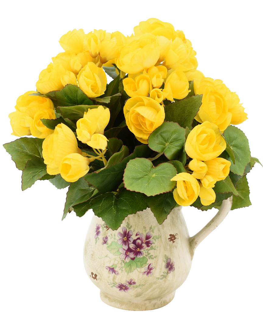 Creative Displays Yellow Begonia Floral Arrangement