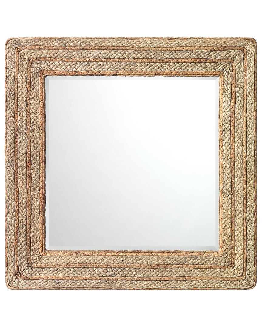 Jamie Young Evergreen Square Mirror In Brown