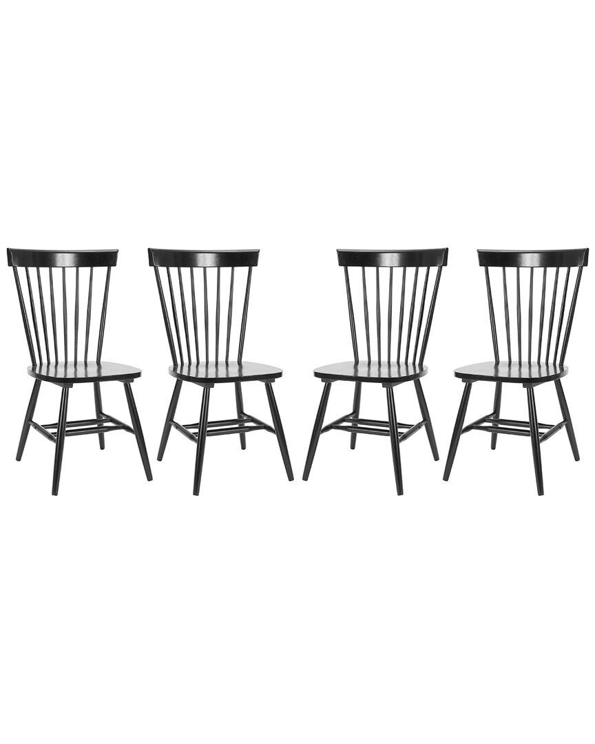 Safavieh Parker Spindel Side Chair In Black