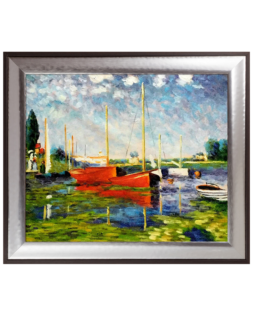 Overstock Art Red Boats At Argenteuil By Claude Monet