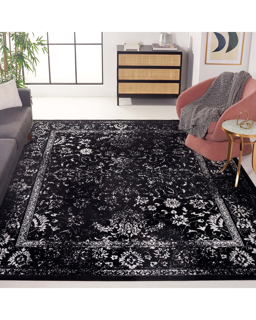 Safavieh Adirondack Gloomvale Power Loomed Rug Black / Ivor In Black