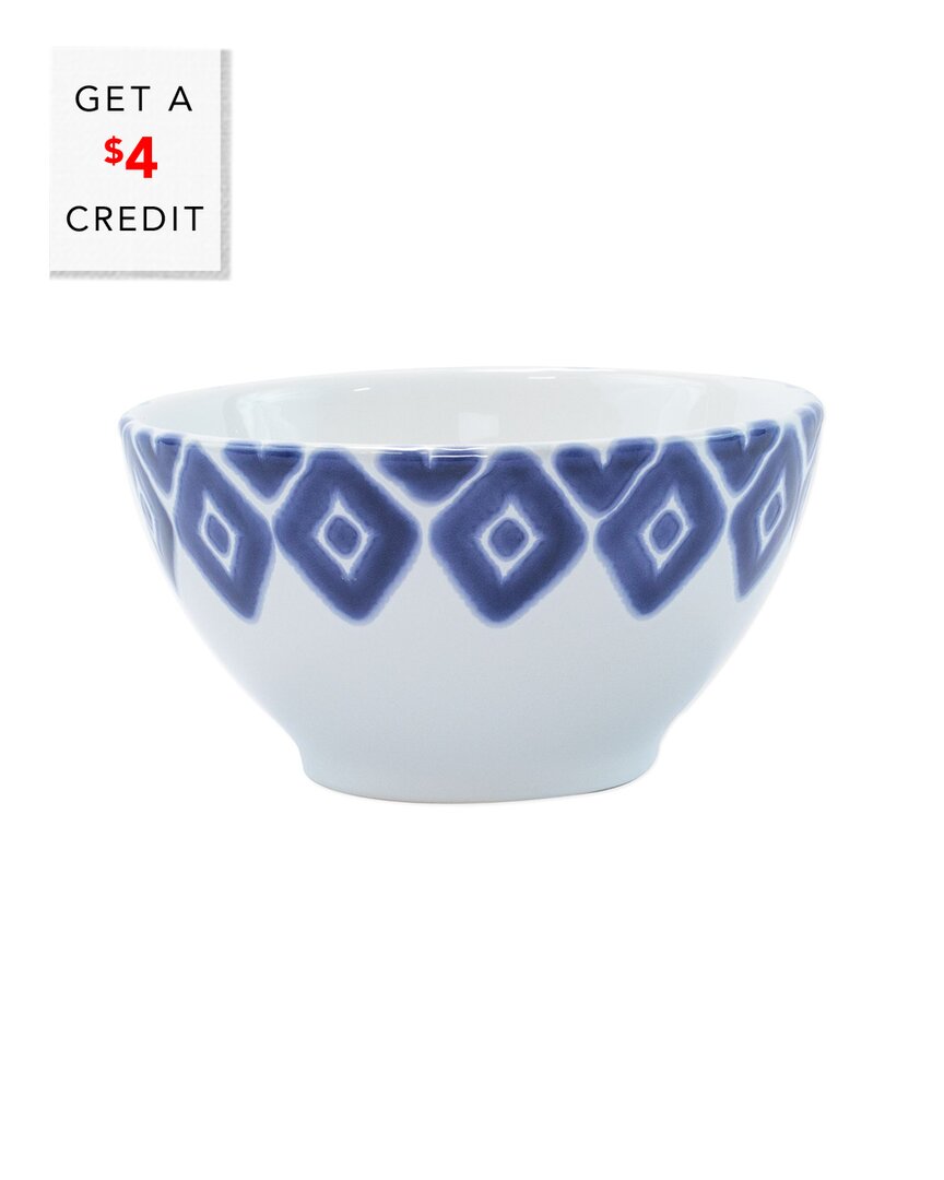 VIETRI VIVA BY VIETRI SANTORINI DIAMOND CEREAL BOWL WITH $2 CREDIT