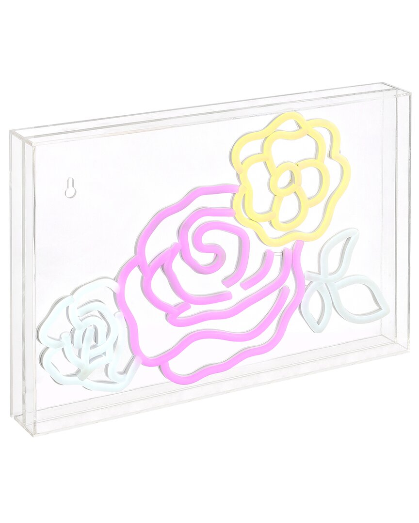 Jonathan Y Crowd Of Roses Contemporary Glam Acrylic Neon Lighting