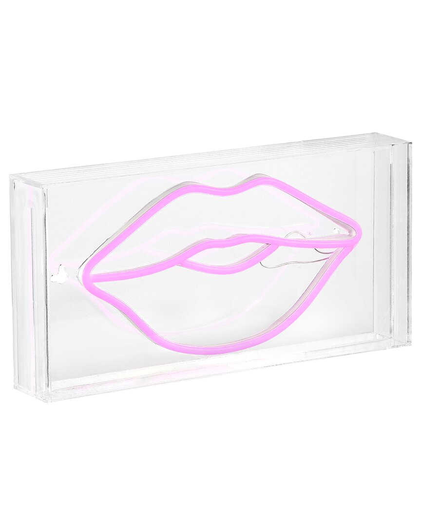 Jonathan Y Lips Contemporary Glam Acrylic Neon Lighting