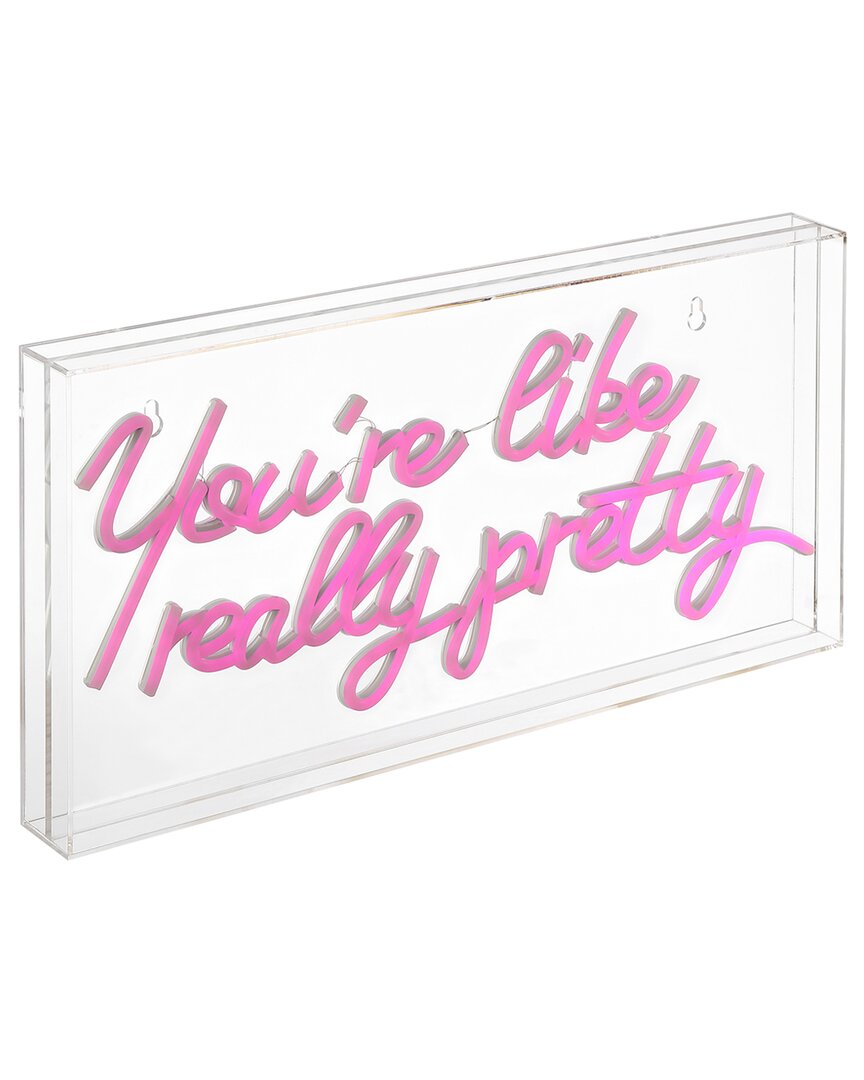 Jonathan Y You're Like Really Pretty Contemporary Glam Acrylic Neon Lighting