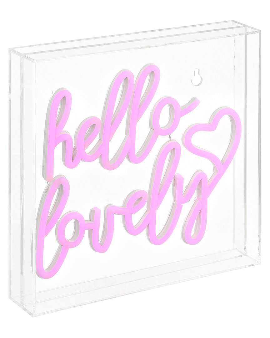 Jonathan Y Hello Lovely Contemporary Glam Acrylic Neon Lighting