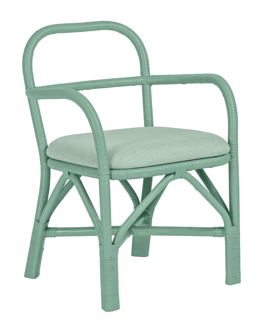 Shop Tov Furniture Ginny Rattan Dining Chair In Green