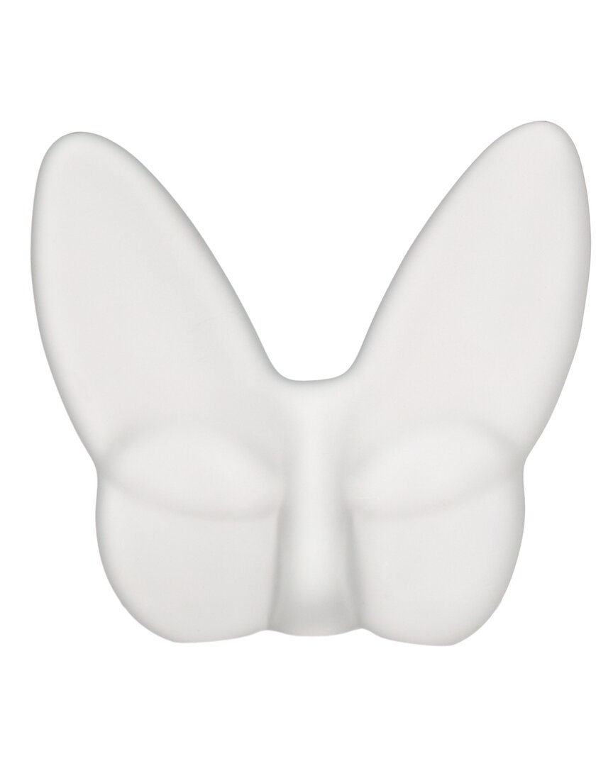 Lainy Home Le Mariposa Exclusive Crystal Butterfly Home Decor In White