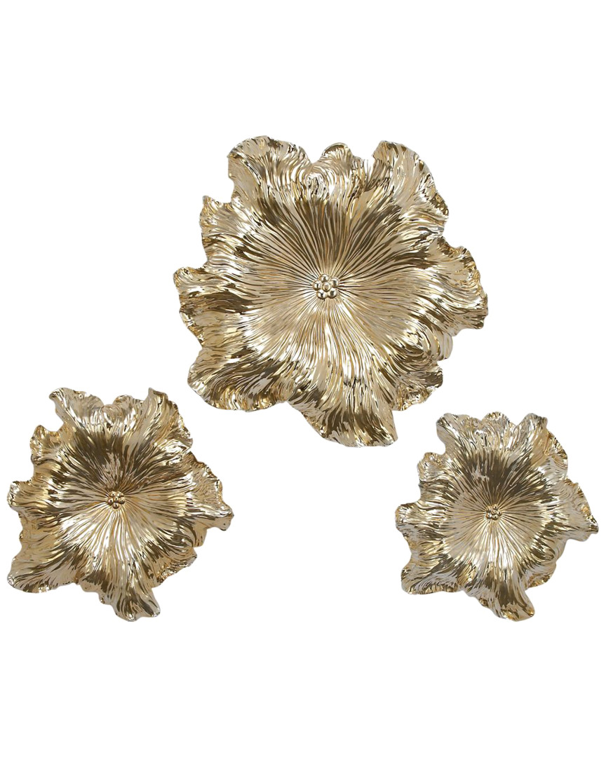 Peyton Lane Set Of 3 Wall Flowers
