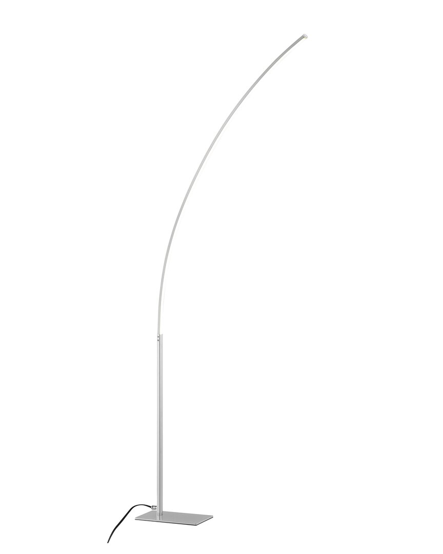 Finesse Decor Modern Arc Led Chrome 65in Floor Lamp In Silver