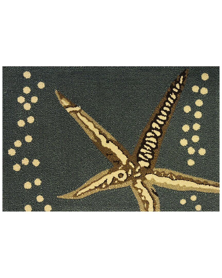 The Rug Market Starfish 30x48in Doormat In Aqua