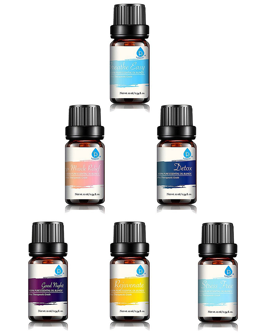 Pursonic 100% Pure Essential Oil Blends Gift Set