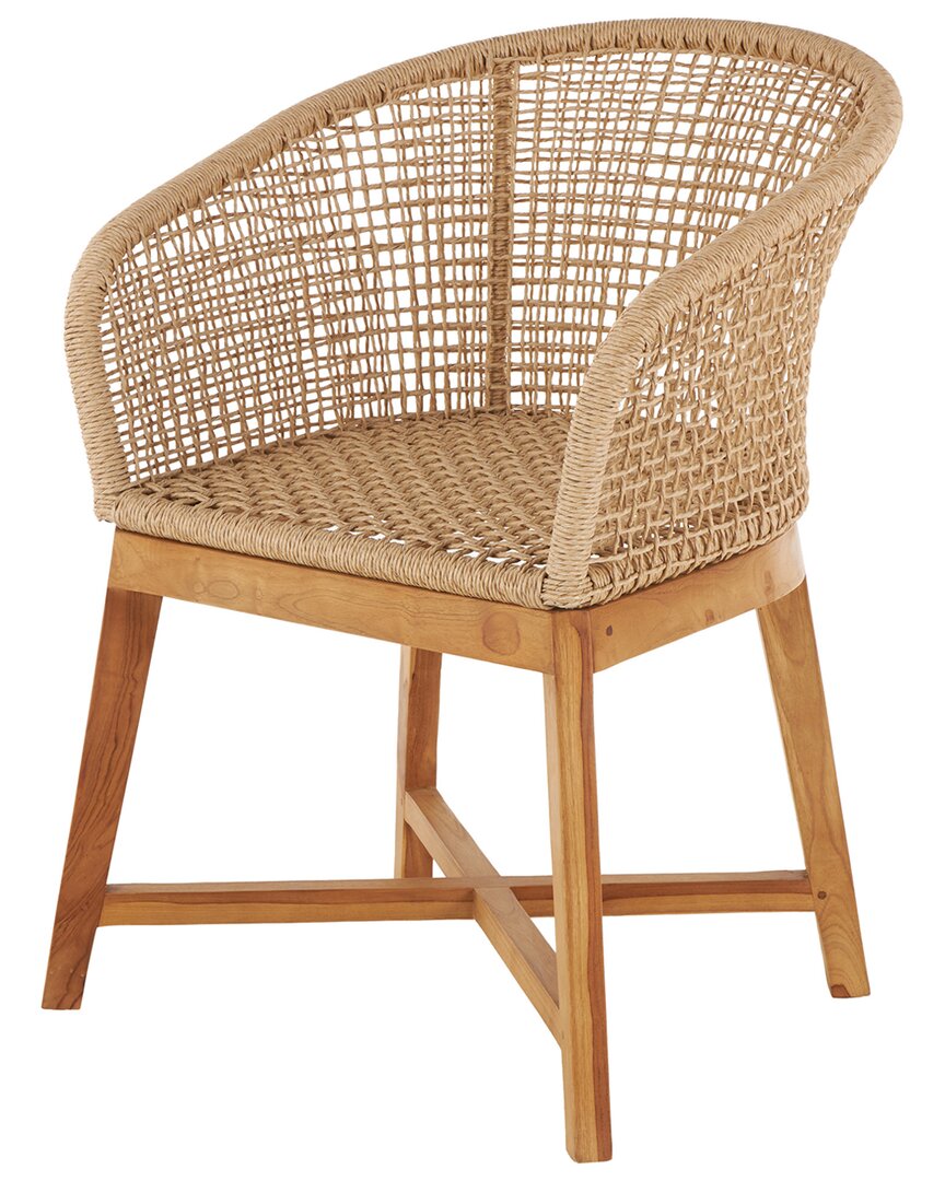 Peyton Lane Contemporary Plastic Rattan Accent Chair