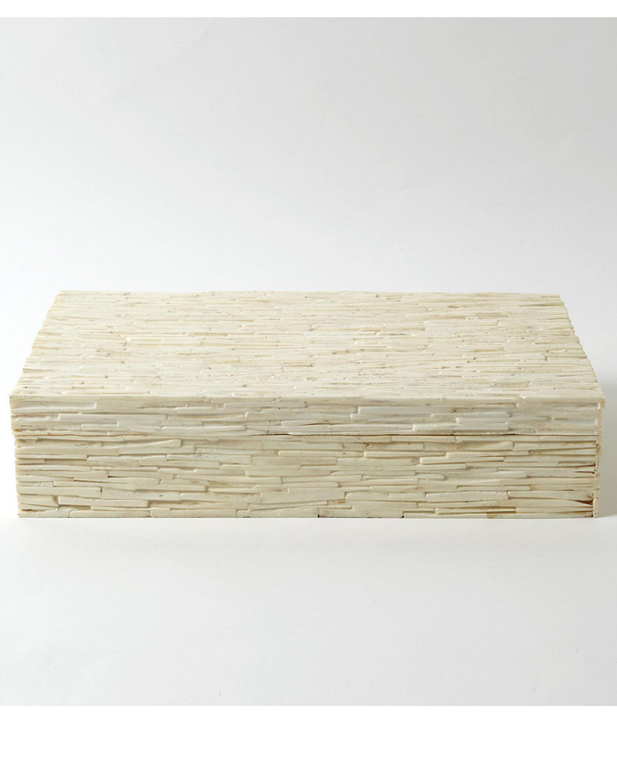 Global Views Chiseled Bone Storage Box