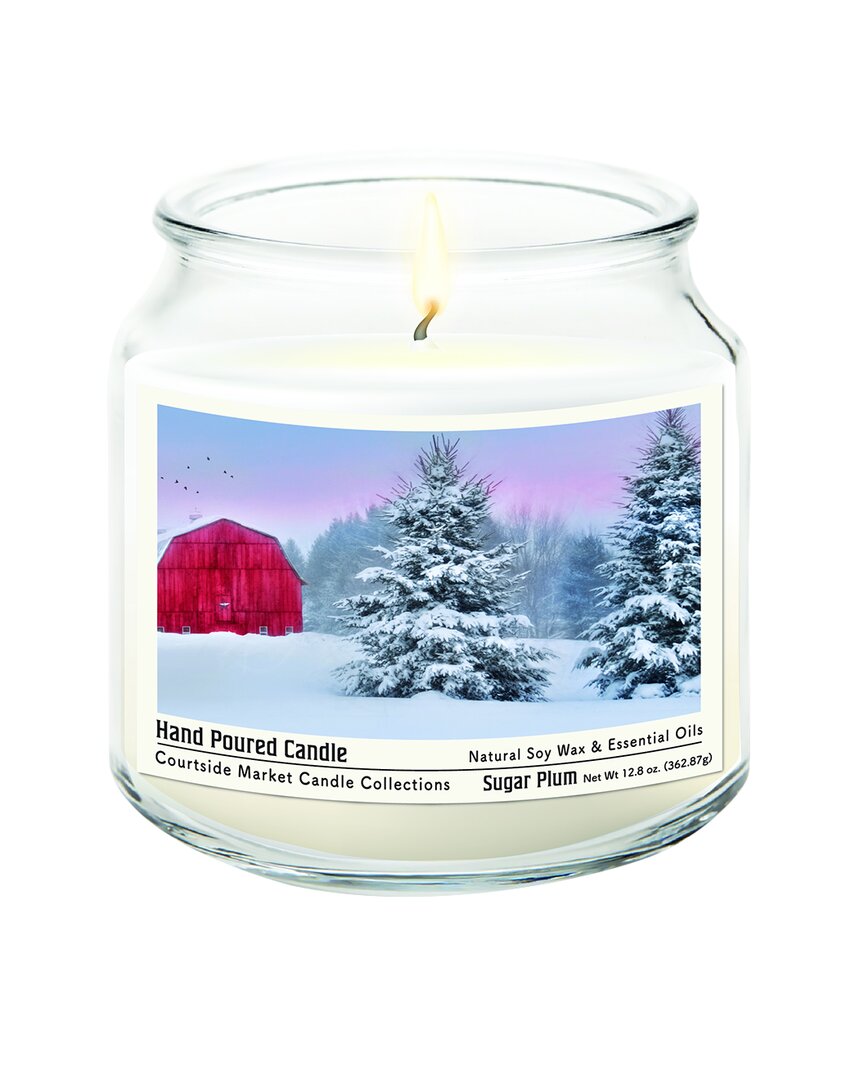 Courtside Market Wall Decor Courtside Market Tree Farm Hand-poured Soy Wax Candle In Multi