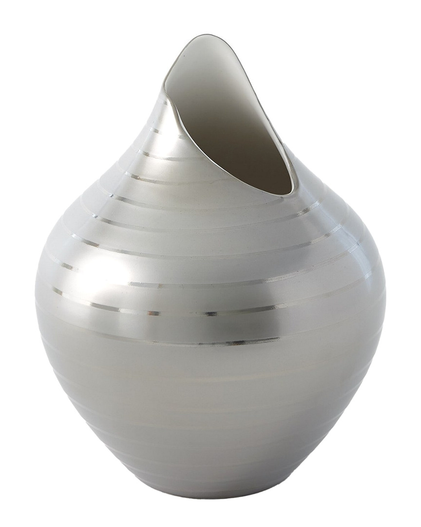 Global Views Platinum Stripe Vase
