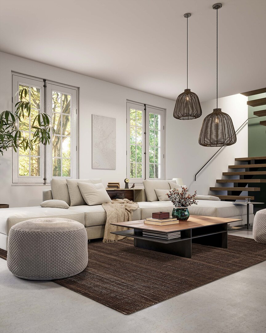 Ecarpet Odile Contemporary Wool Rug In Gray