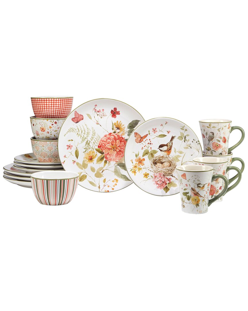 Certified International Nature's Song 16 Pc-dinnerware Set, Service For 4