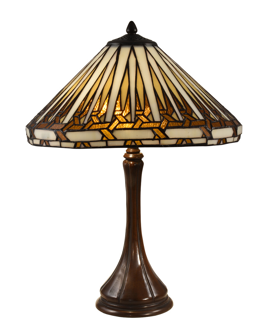 Dale Tiffany Almeda Table Lamp In Amber