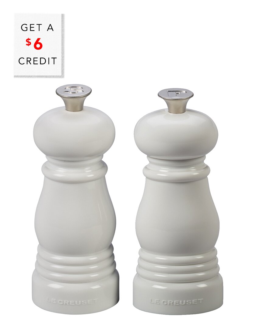 Le Creuset Petite Salt And Pepper Mill Set With Adjustable Grind