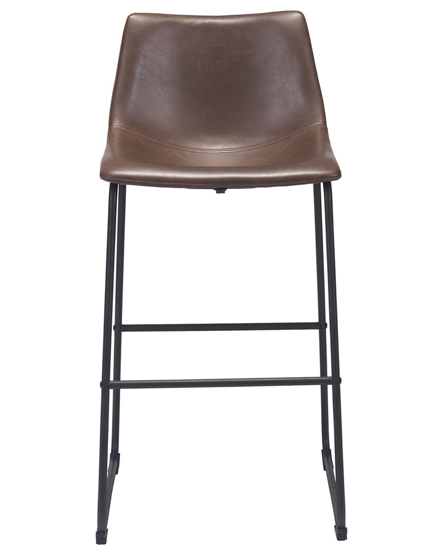 Zuo Modern Smart Bar Chair In Brown