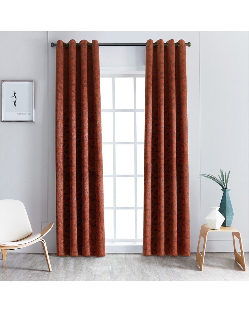 Superior Set Of 2 Zuri Blackout Curtains With Grommet Top Header