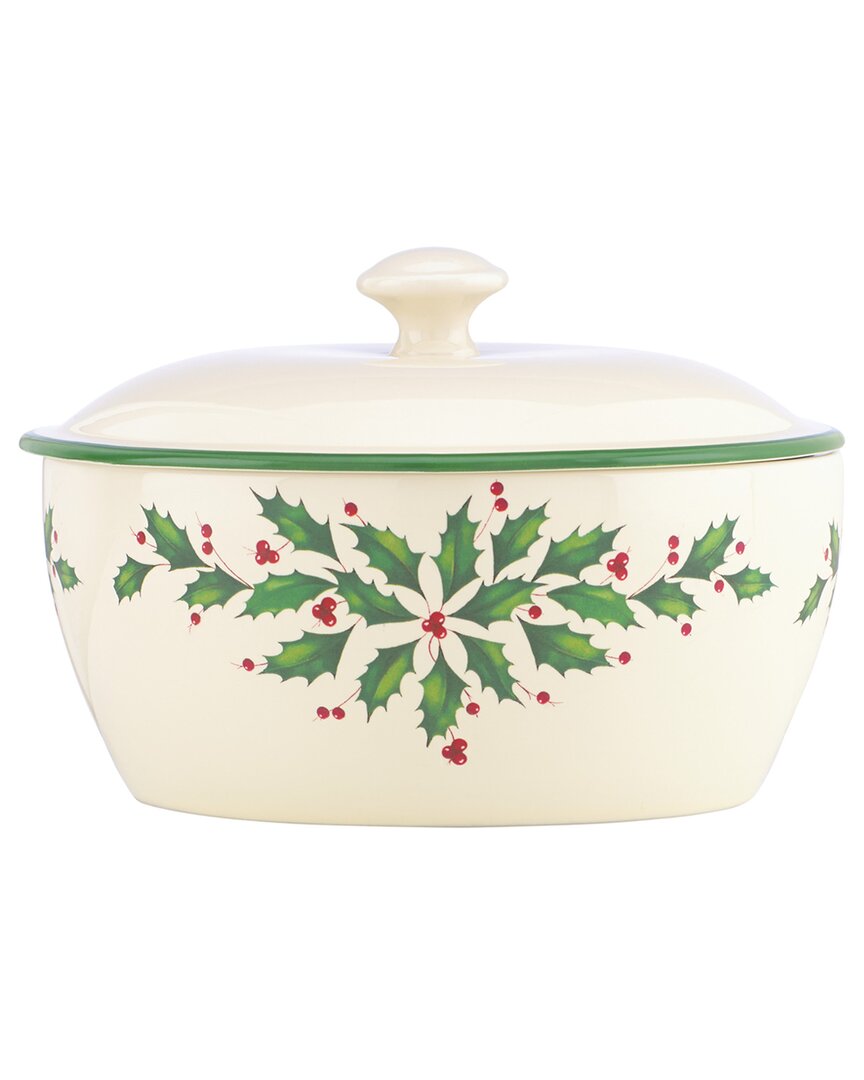 Lenox Hosting The Holidays Covered Casserole In Multicolor